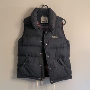 TNA Down Vest with Plaid Flannel Lining